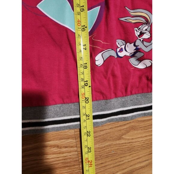 Space Jam 1996 Vintage Pajamas Set Top And Pants Size Large Pink Pre-Owned - Picture 8 of 14